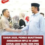 Tahun 2025, Pemko Bukittinggi Anggarkan Rp12 M Lebih Untuk 1600 Guru Non PNS