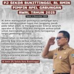 Pj Sekda Bukittinggi, Al Amin Pimpin Apel Gabungan Awal Tahun 2025