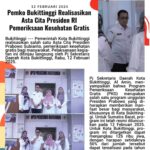 Pemko Bukittinggi Realisasikan Asta Cita Presiden RI Pemeriksaan Kesehatan Gratis