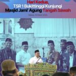 Tim Safari Ramadhan (TSR)1 Kota Bukittinggi pada hari kedua, kunjungi Masjid Jami’ Agung Tengah Sawah, atau yang biasa dikenal dengan Masjid Agung, Selasa, 18 Maret 2025