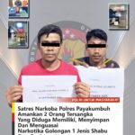 Pengintaian Membuahkan Hasil Sat Narkoba Polres Payakumbuh, Amankan Dua Tersangka Pelaku Tindak Pidana Narkotika