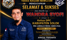 Wandra Syofi Resmi Pimpin DPC PJS Kabupaten Solok Periode 2026–2027