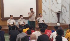 Udara Sangat Tidak Sehat, Rutan Padang Panjang Bagikan Masker Massal untuk Warga Binaan